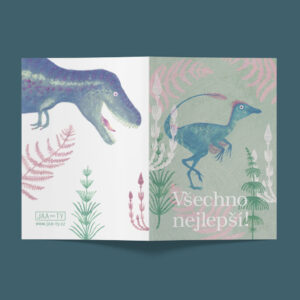 dinosaur greeting card