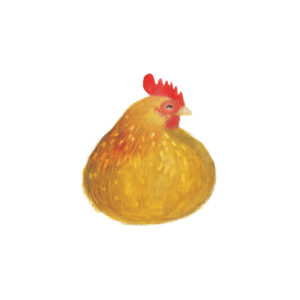 Gouache illustration from book Hen and Egg